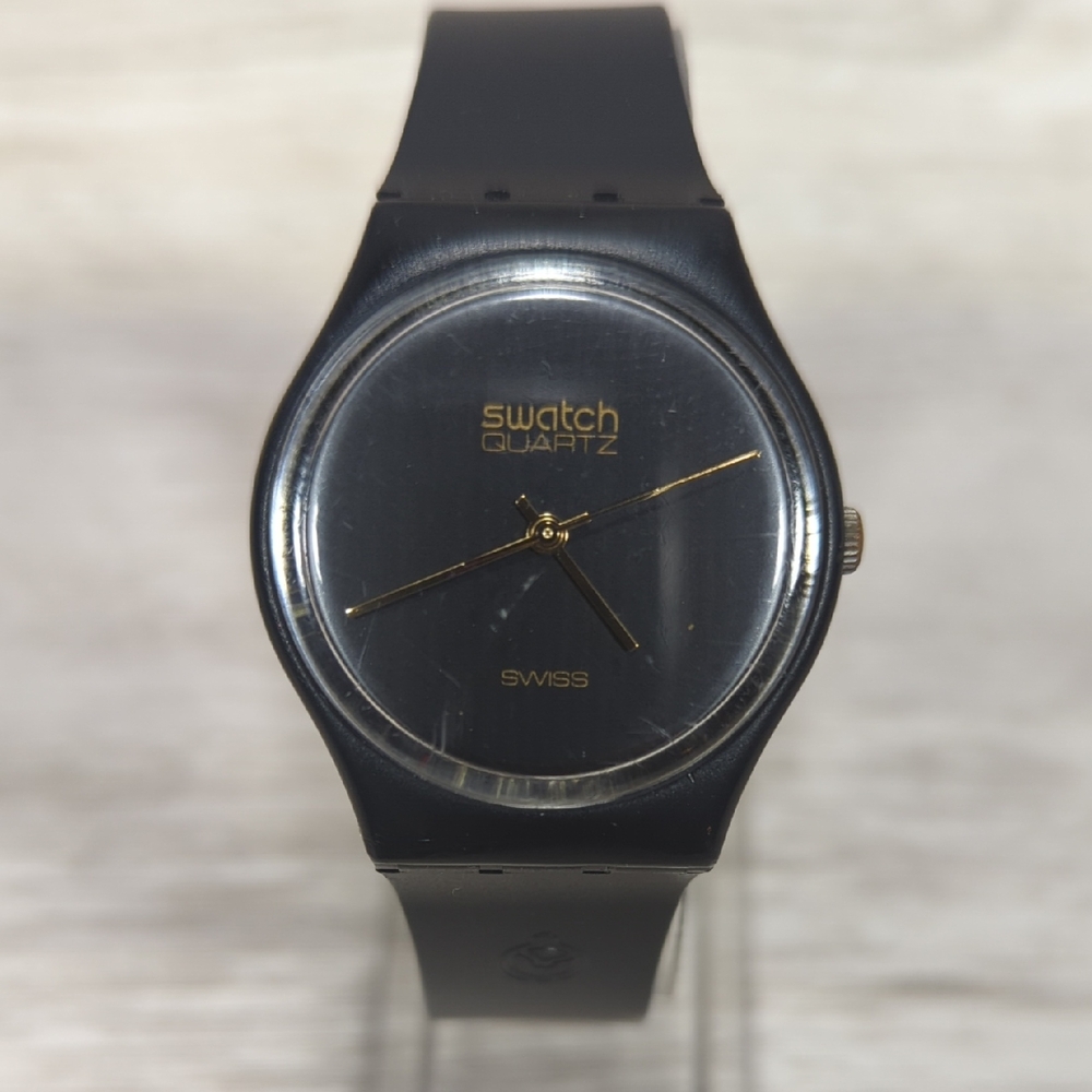Swatch Black Magic GB‑101 Watch – Pre‑Owned, New Battery, Round, Black 171